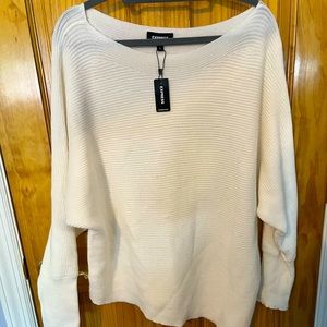 Ribbed Asymmetrical Tunic Sweater from express, new with tags.